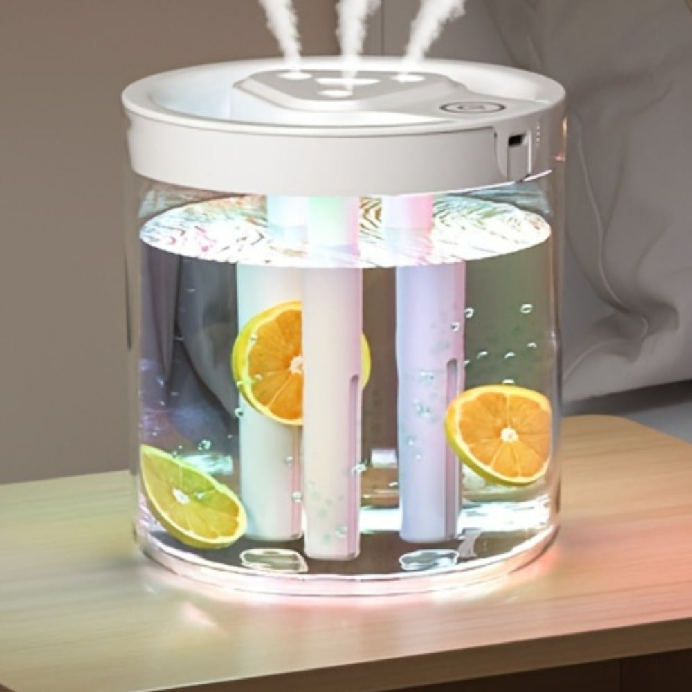 Ultrasonic Humidifier with Face Steamer USB-Powered Plastic Low Voltage for Home Office