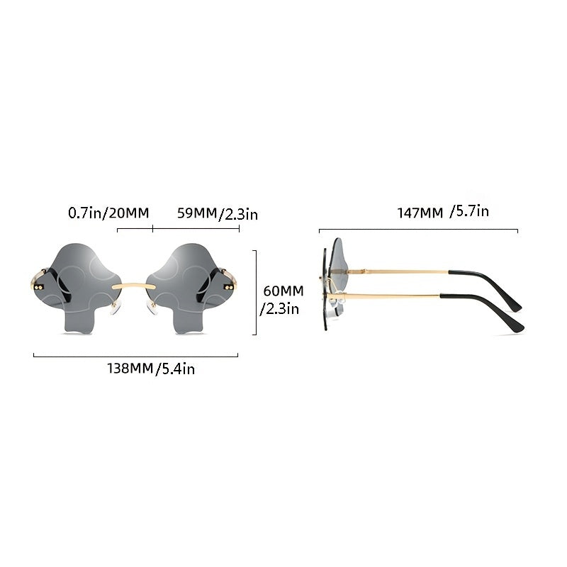 Модные бескаркасные очки для мужчин и женщин, форма гриб, антибликовое, для вечеринок и рыбалки
