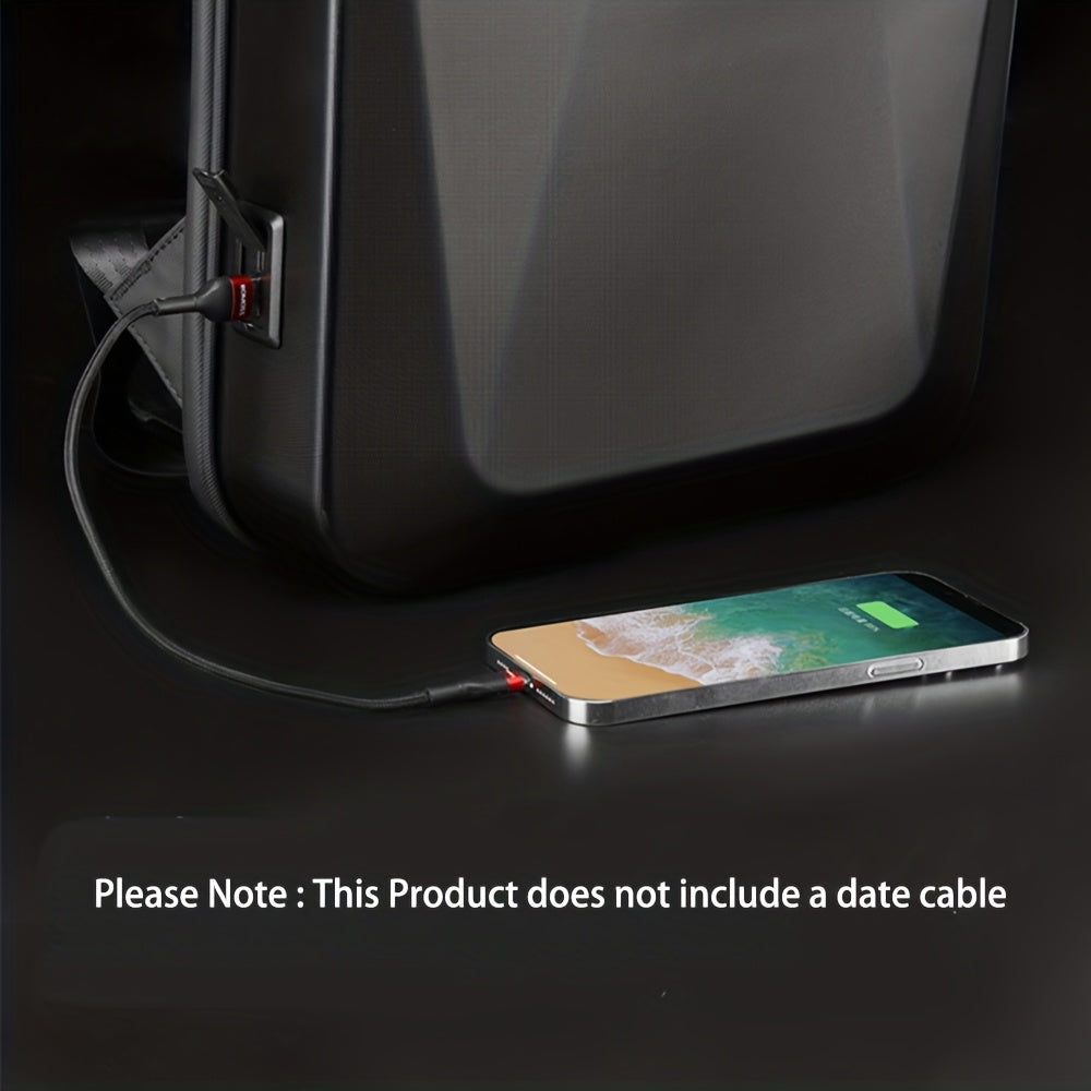 Men's Expandable Travel Backpack Water-Resistant Anti-Theft Charging Shoulder Bag