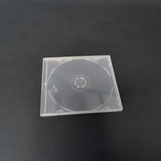 Caja de almacenamiento de discos DVD de plástico de 8cm, caja de almacenamiento sin energía, duradera y transparente