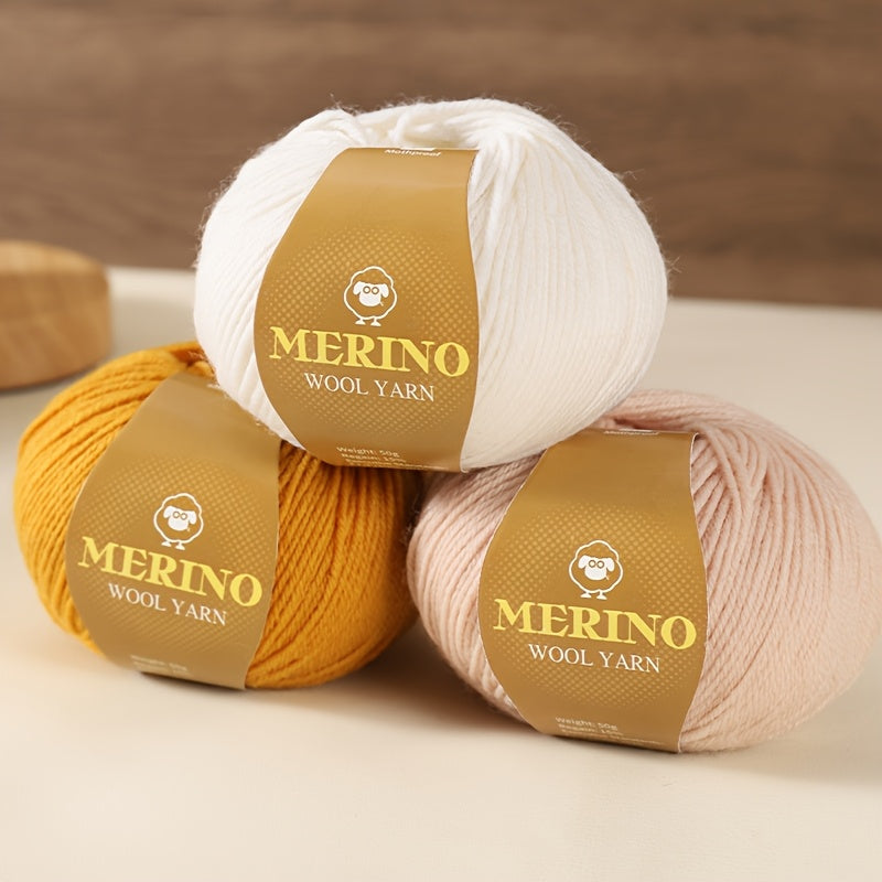 Merino Wool Yarn Balls 500g Multicolor Gradient Hand-Dyed Chunky Fine Blend for Knitting Autumn Winter