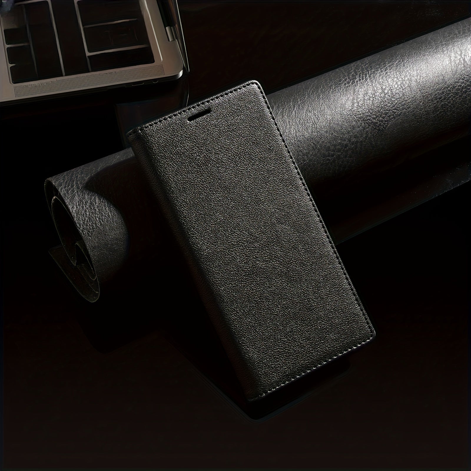 Faux Leather Flip Wallet Phone Case for Galaxy A and F Series Smartphones