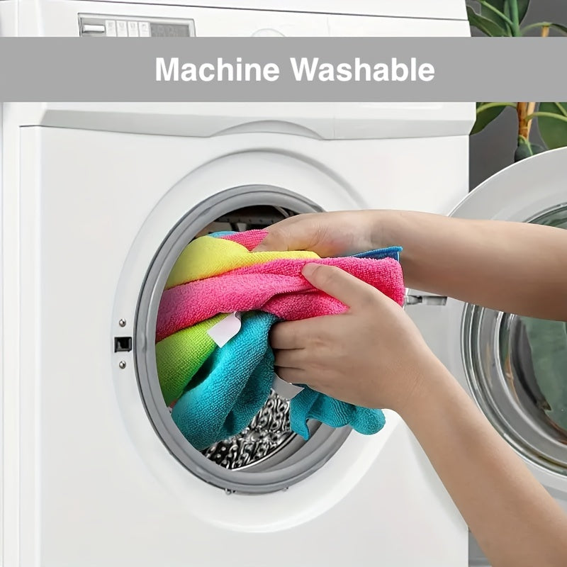 Microfiber Cleaning Cloths Set 30x30cm Soft Absorbent Non-Shedding Space Theme for Kitchen Bathroom Living Room Office