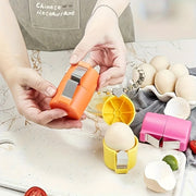 Handheld Egg Peeler Plastic Kitchen Tool for Baking and Cooking