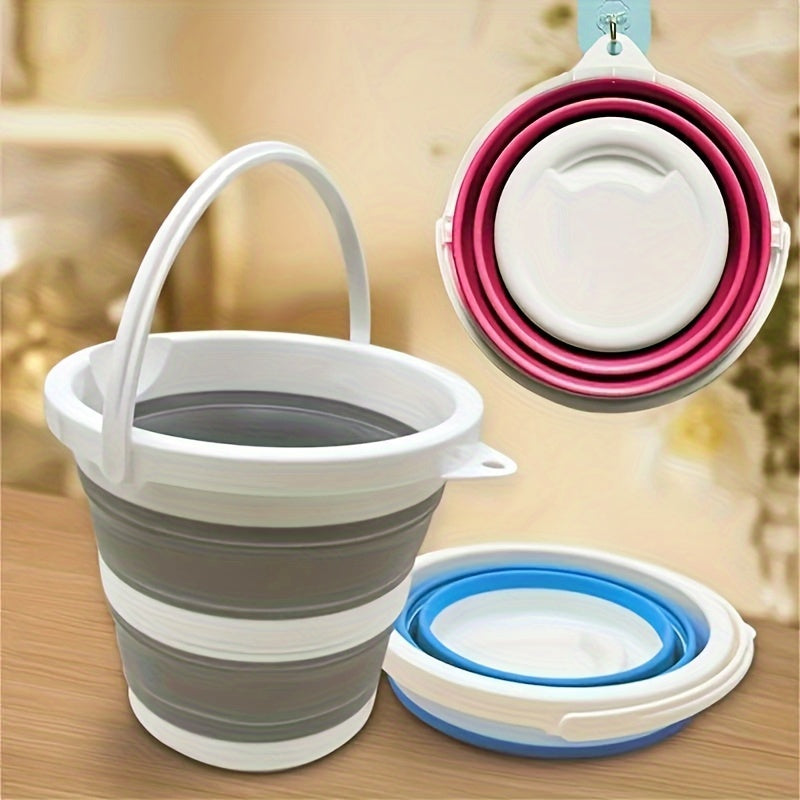 Collapsible Silicone Travel Bucket for Car Wash and Outdoor Use