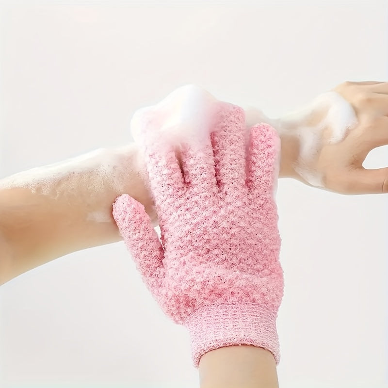 Exfoliating Shower Gloves for Cleansing and Massage Unscented