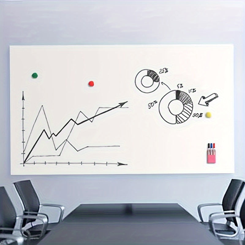 Uy yoki ofisda foydalanish uchun olib tashlanadigan magnit oq doska stikerlari, yozish va o'chirish oson. O'qitish va trening maqsadlari uchun mukammal.