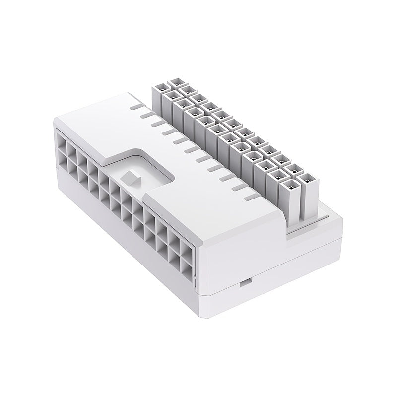 24Pin 90 Degree Power Supply Converter for ATX Motherboards Matte Finish Horizontal Cable Routing
