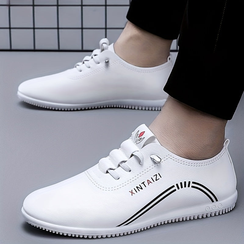 Men's Casual Leather Business Shoes for Formal Occasions Low Top Slip-On Dress Shoes