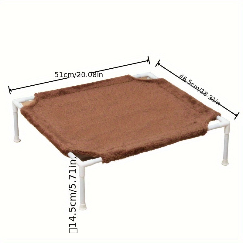 Cama hamaca para gatos con estructura metálica, desmontable, a prueba de humedad y lavable