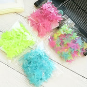 Glow-in-the-Dark Star Wall Stickers Reusable Self-Adhesive for Fantasy Rooms