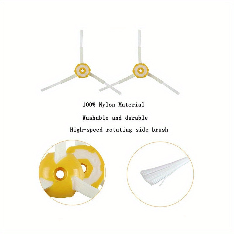 White Side Brush Replacement for iRobot 500 600 700 Series Vacuum Cleaners Durable Plastic