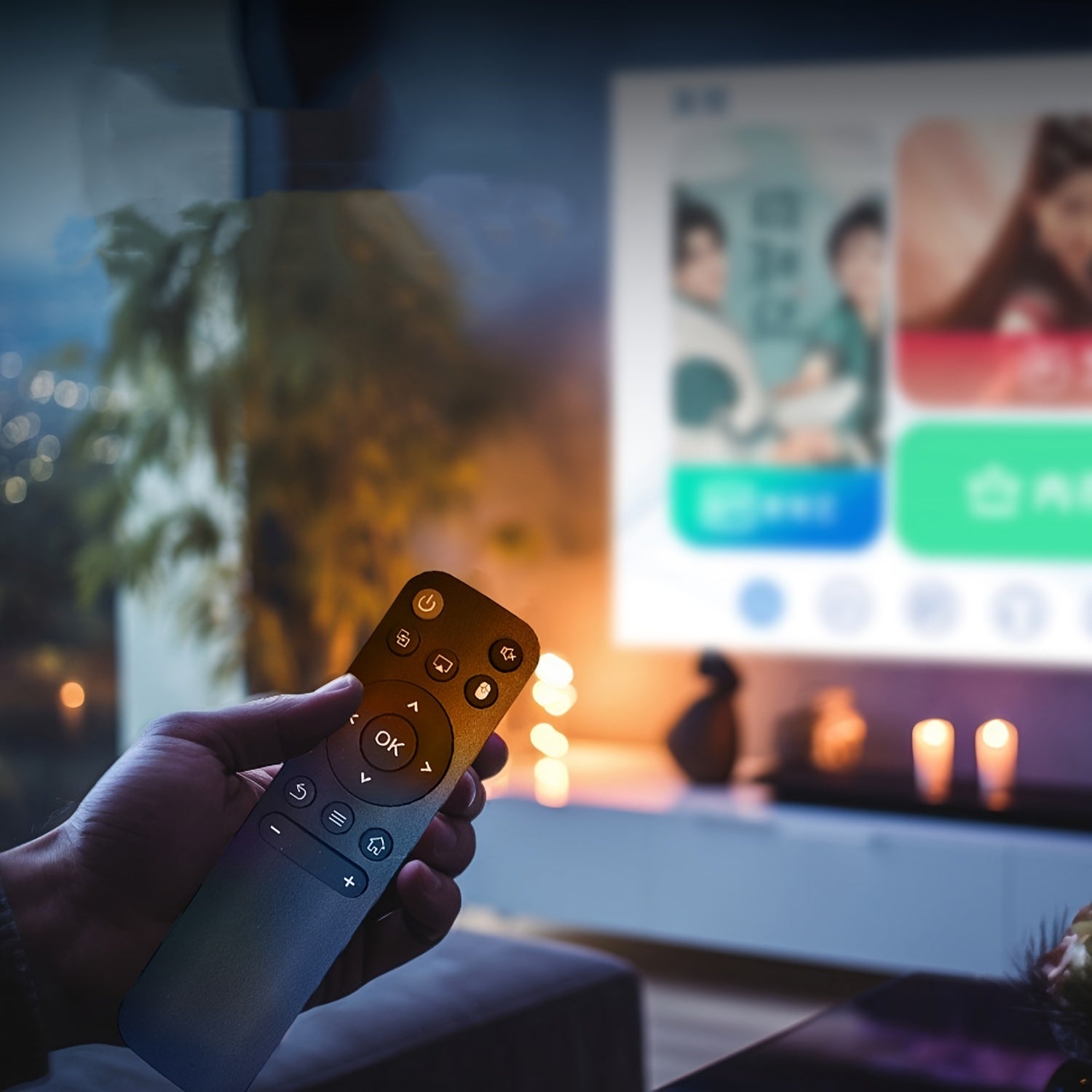 Control remoto universal para proyectores HY300PRO HY320 HY320MINI con chipset Allwinner H713. Batería no incluida