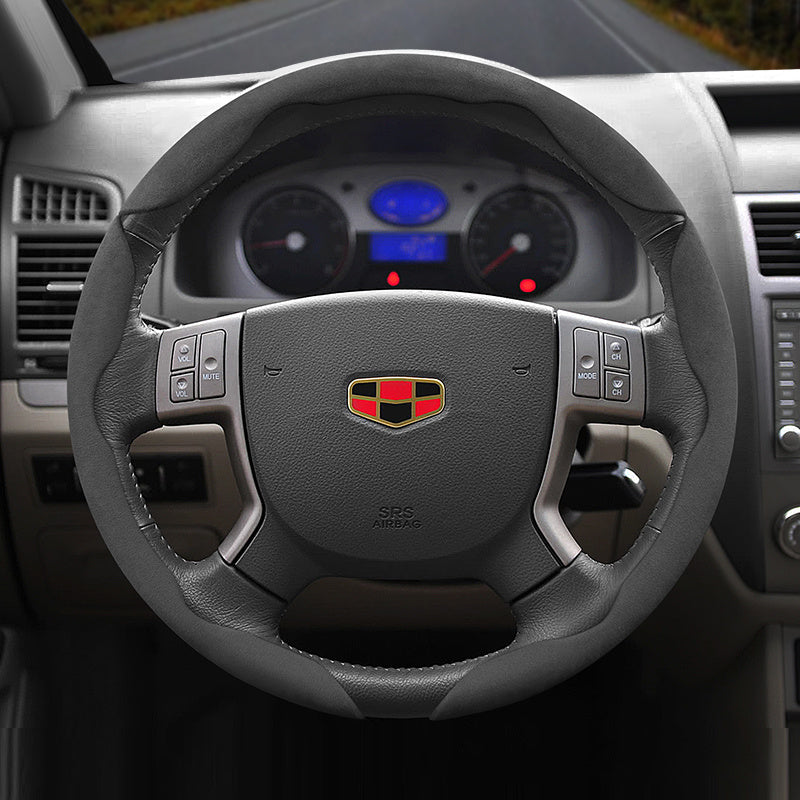 Universal Fleece Anti-Slip Ultra-Thin Steering Wheel Cover for All Seasons