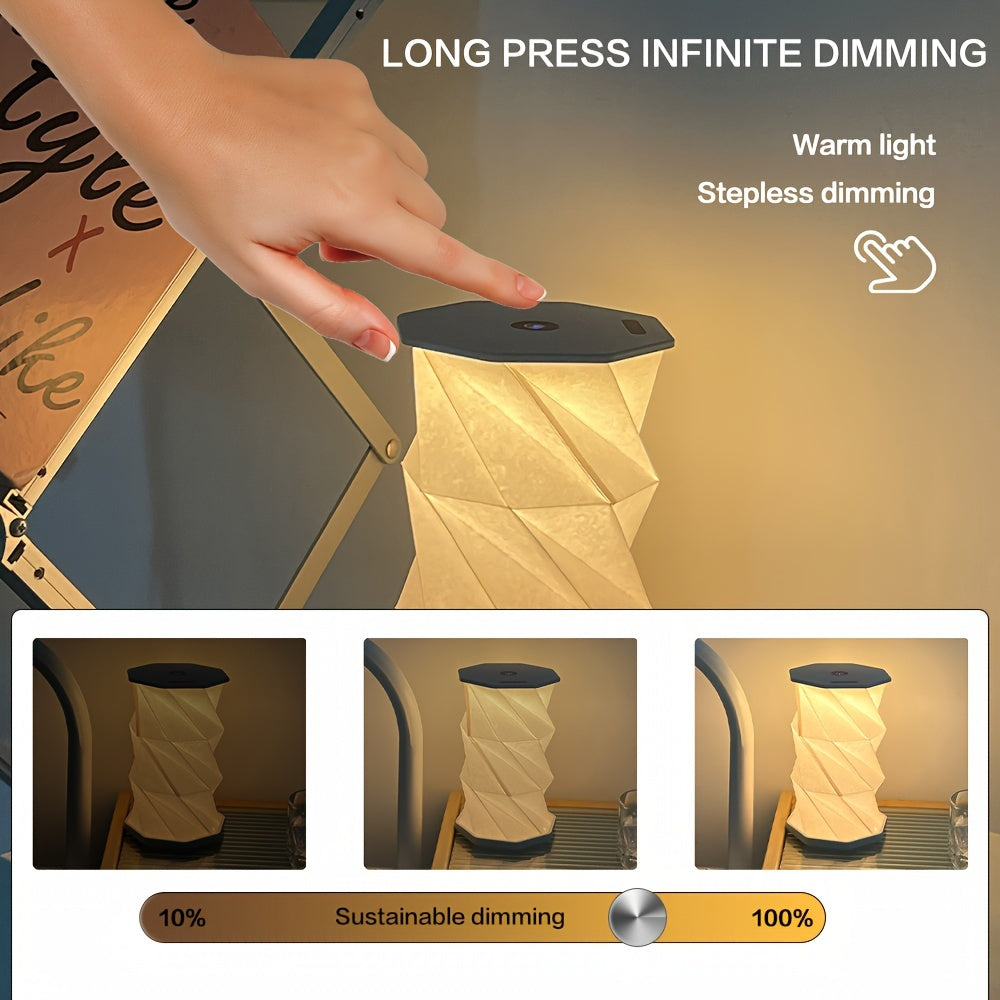 Vintage yog'och egiluvchan stol lampasi, portativ tun chirog'i, bosqichsiz dimming va USB orqali zaryadlanadigan, lagerda foydalanish uchun.