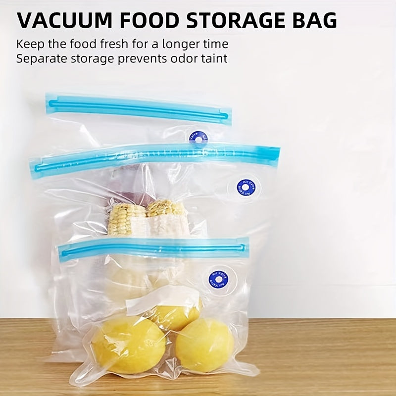 Reusable Food Vacuum Storage Bags Set in Various Sizes for Fresh Food Preservation