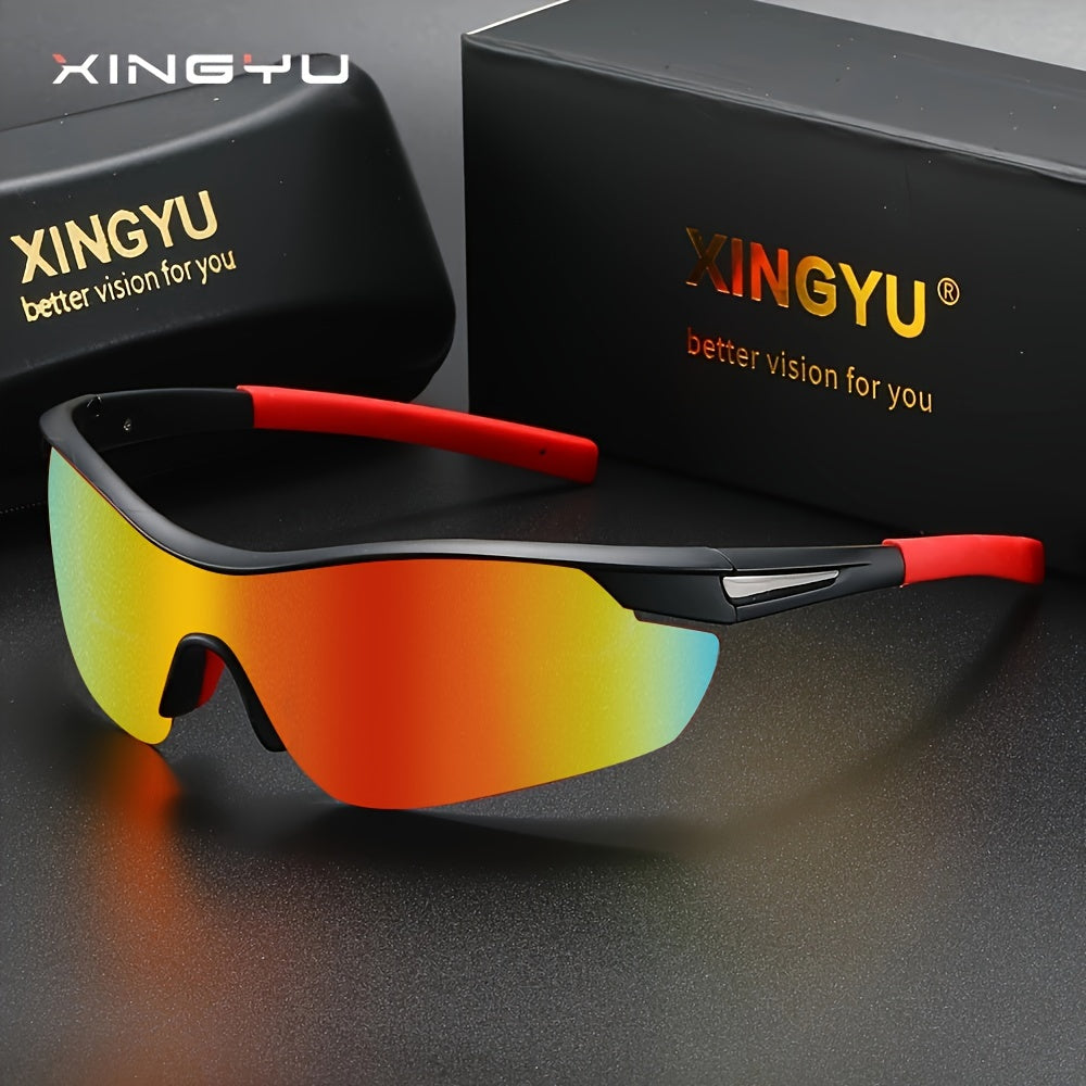 Outdoor Sports Polarized Sunglasses Camouflage Wrap Around Windproof for Men Women Cycling Fishing Driving