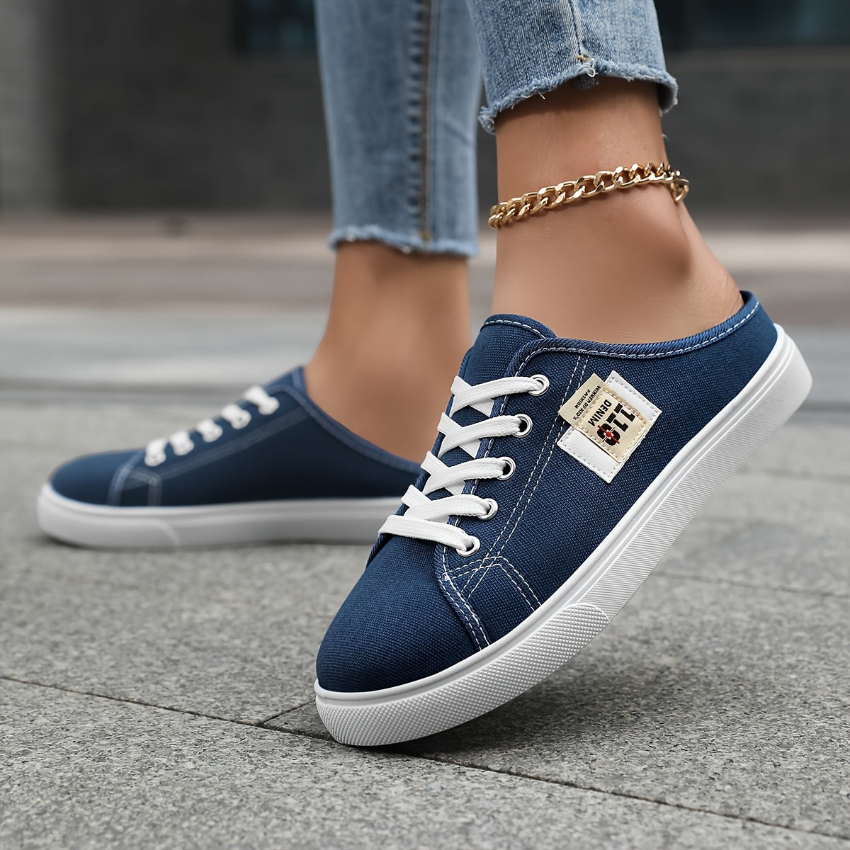 Women's Casual Sports Shoes Flat Sneakers Outdoor Slip-Ons