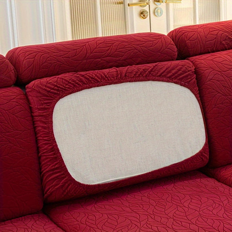 Чехол для дивана из жаккардовой ткани, растяжимый и стойкий к пятнам, универсальный размер для всех сезонов, нескользящий чехол для дивана для домашнего декора.