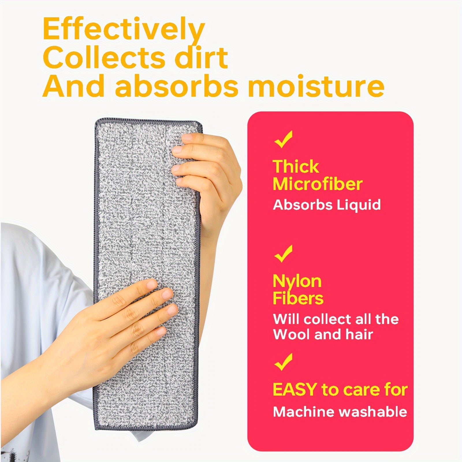 8L Deep Blue Mop va Kova to'plami mikroto'l padlari bilan oshxona va hammomni tozalash uchun