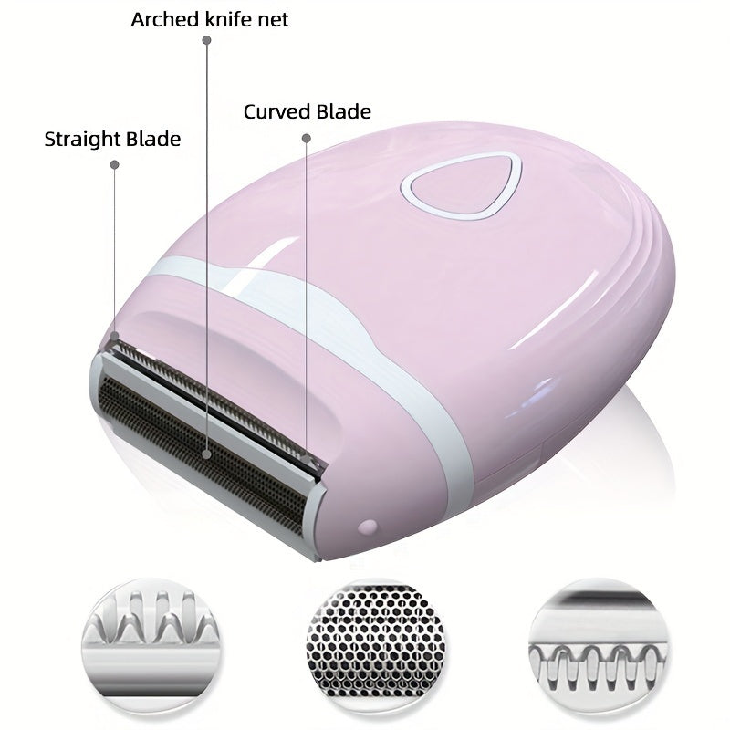 Women's Electric Shaver for Bikini Legs Underarms Wet Dry No Battery