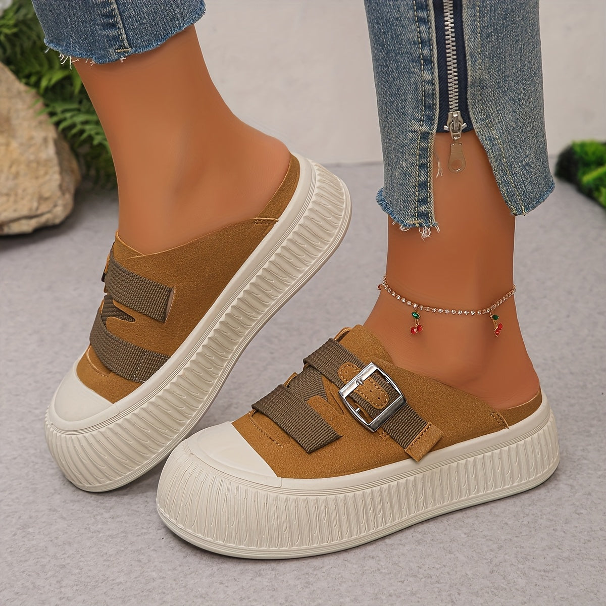 Женские балетки с толстой подошвой для весны и лета