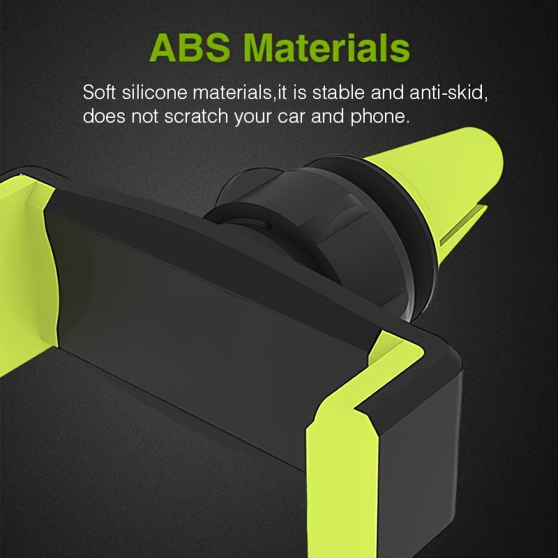 Avtomobil havo ventilyatori uchun telefon tutgichi, Snap-On, 360 daraja aylanadigan, ko‘p funksiyali