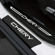 Car Interior Carbon Fiber Door Sill Protection Stickers Set for Cars