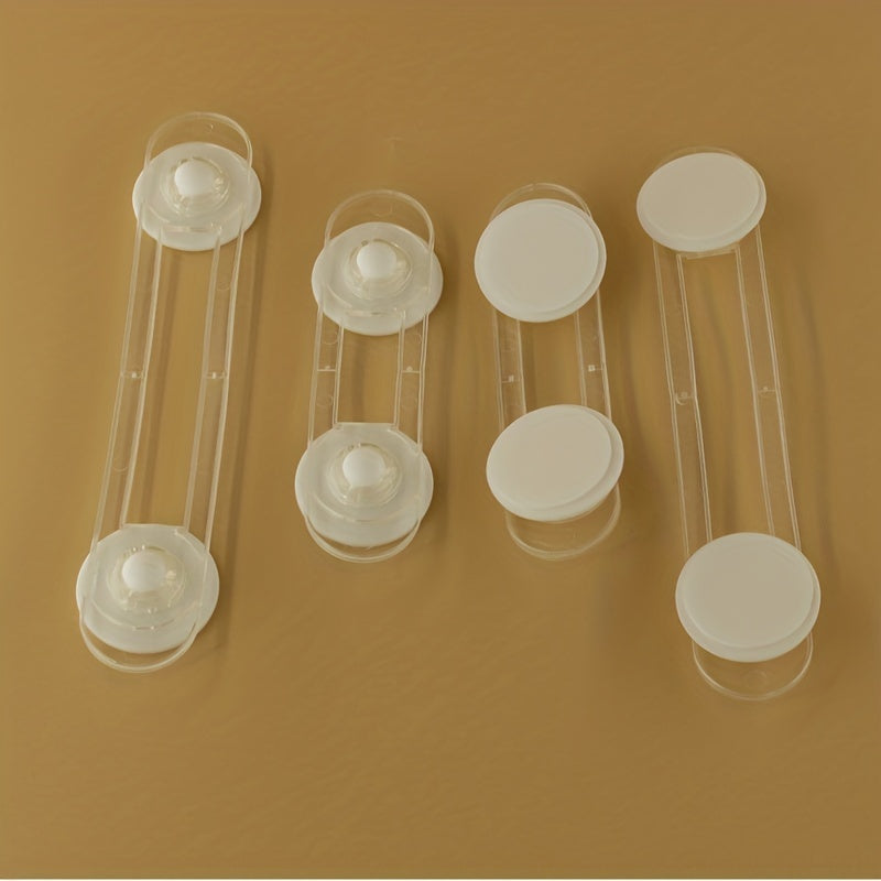 Child Safety Locks 10-Pack Transparent Strap Drawer Locks for Childproofing