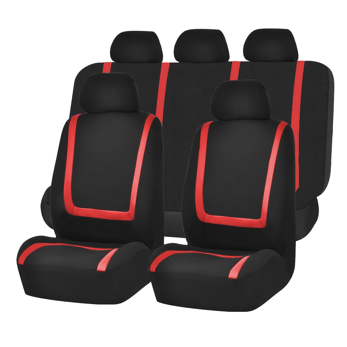 U-Design poliester avtomobil o'rindiqlari qoplamasi 5 o'rin uchun mos keladi.
