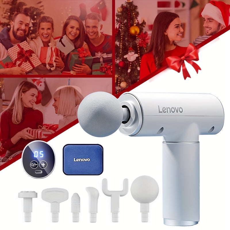 Electric Handheld Massage Gun with 6 Heads for Athletes Body Relaxation Gift