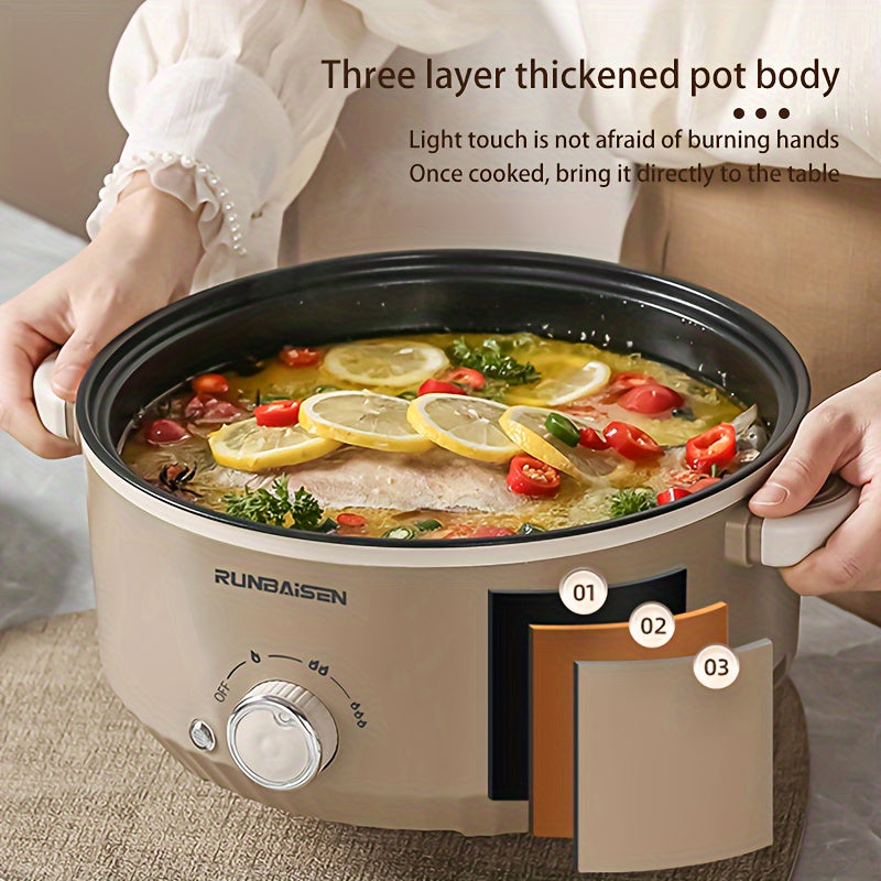 Electric Boiling Pot 220V-240V Food Contact Safe PP Material European Plug