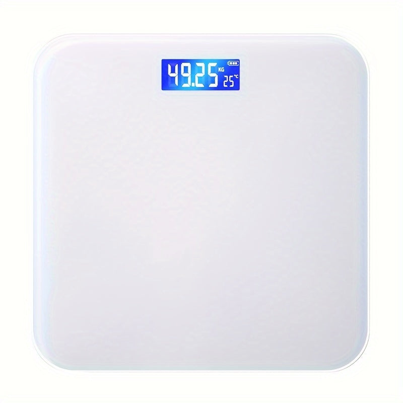 Stylish digital bathroom scale with tempered glass LCD display up to 180kg