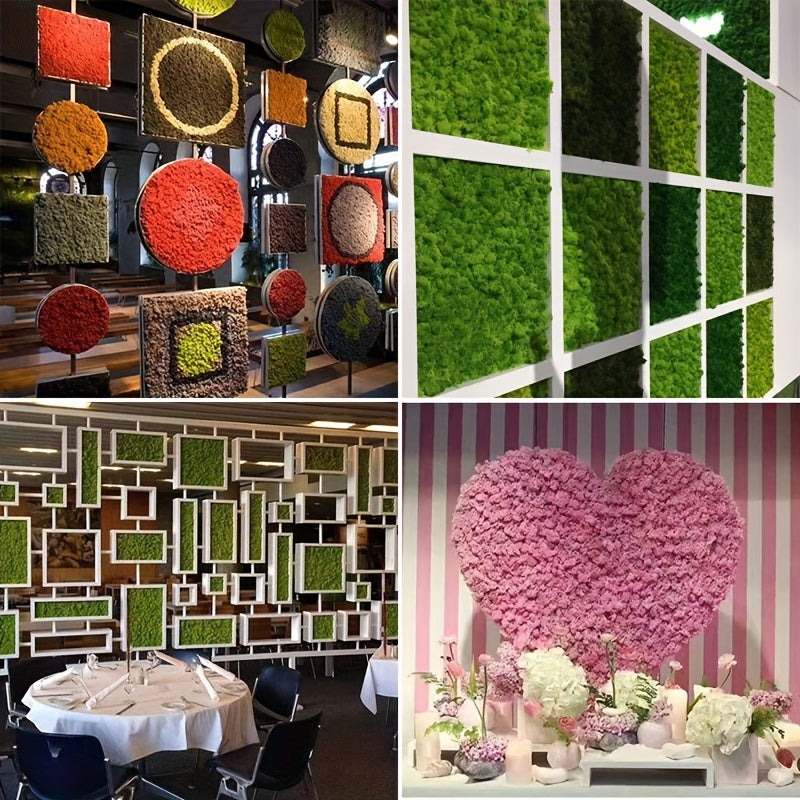 30g Green Faux Moss Grass for Home Decor DIY Crafts and Garden Accents