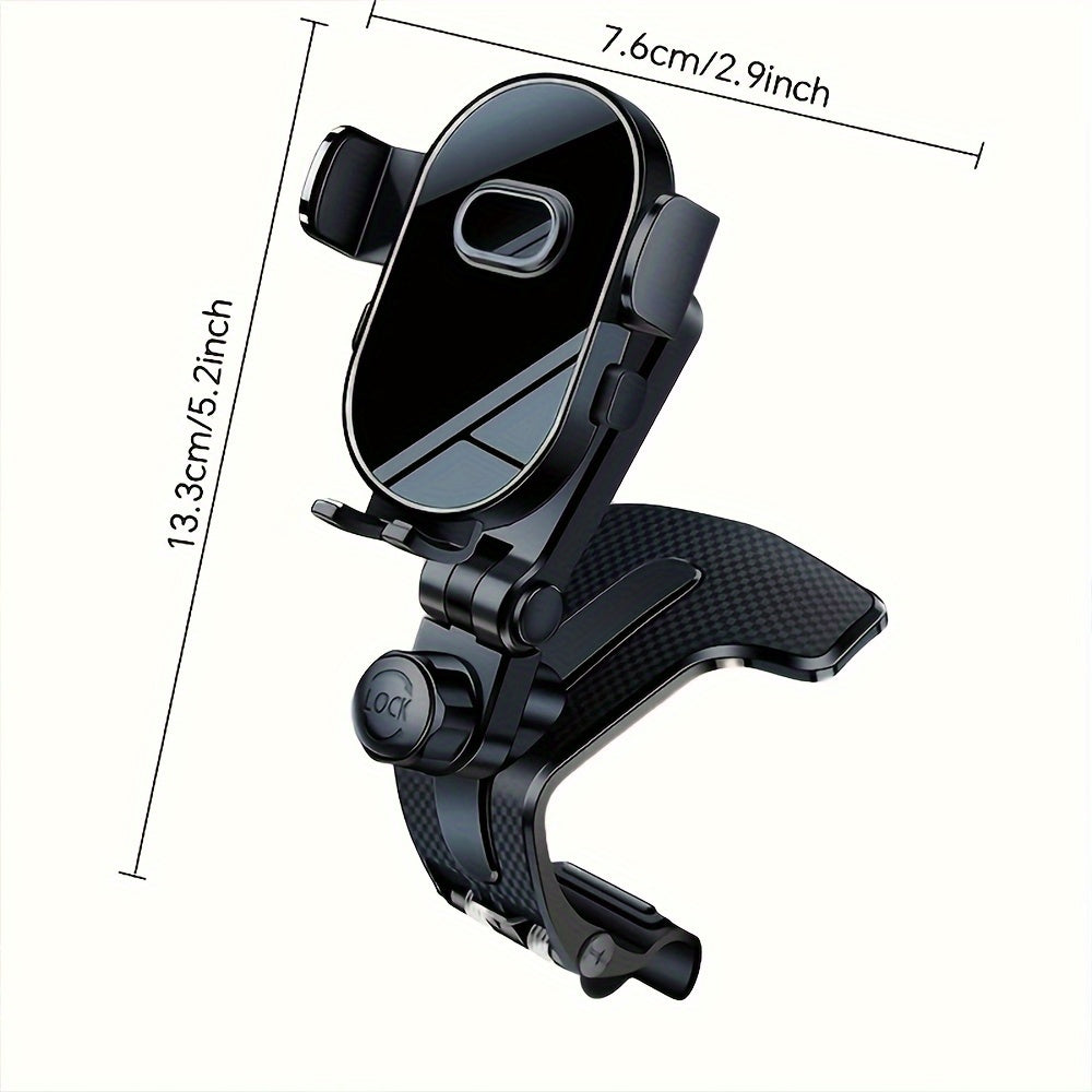 Soporte universal para teléfono de coche ABS ajustable para tablero antideslizante en forma de óvalo