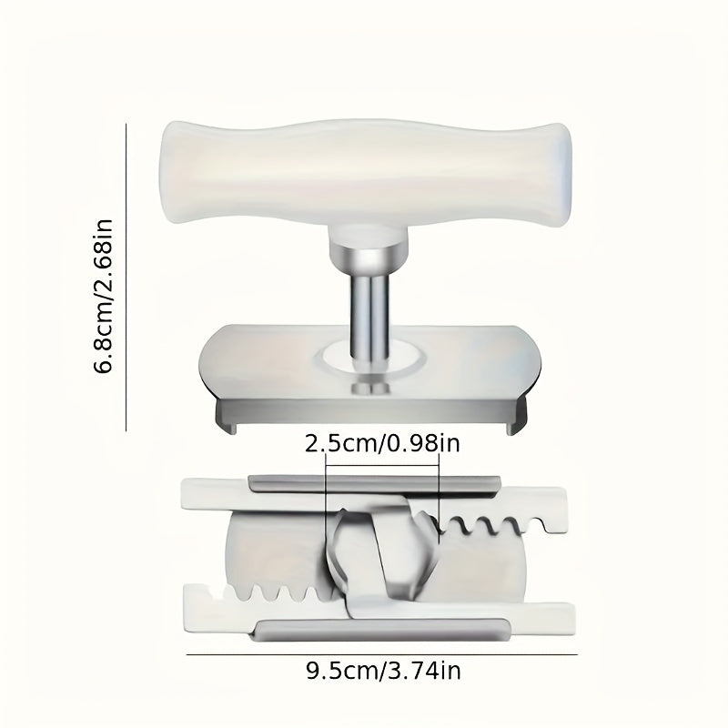 Открывалка для банок из нержавеющей стали с регулируемым захватом для легкого открывания крышек - необходимый кухонный инструмент.