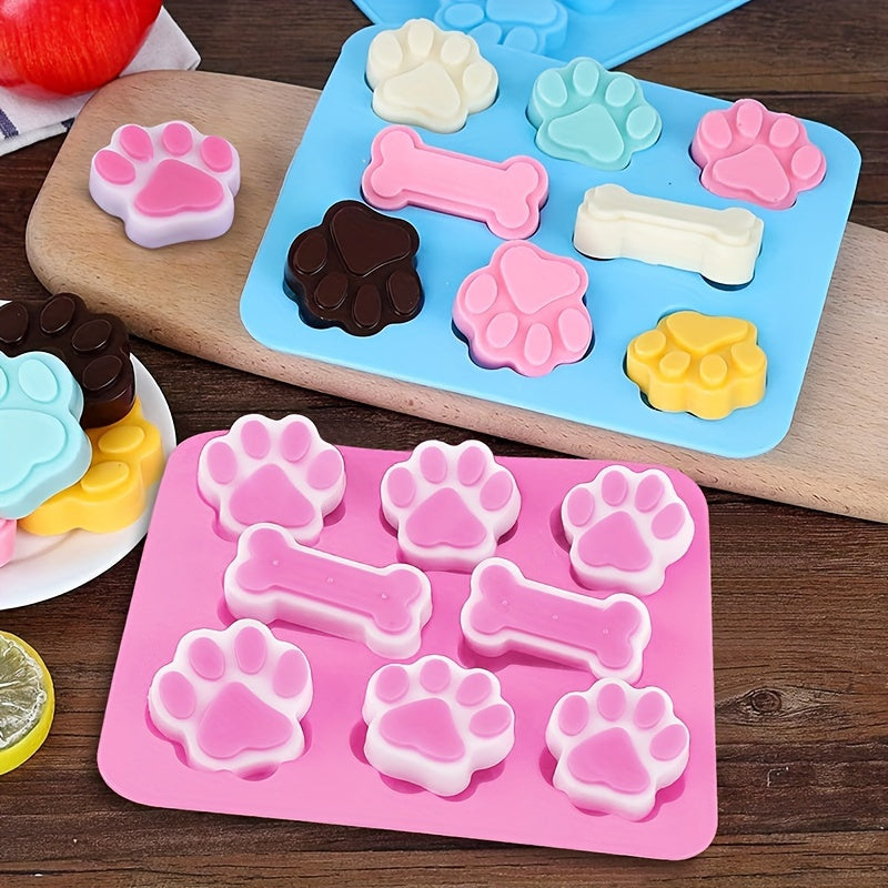 Mushuk va it tematik shirinliklar tayyorlash uchun silikon qoliplar, jumladan, piyozlar, suyaklar va it belgilari. Shokolad, konfet, jel, muz kublari, it ovqati, keklar va muffinlar uchun oziq-ovqat sifatidagi silikon.