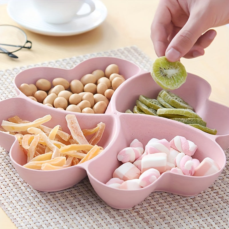 Heart-Shaped Serving Tray for Food Contact with Holiday Themes for Appetizers Desserts Snacks
