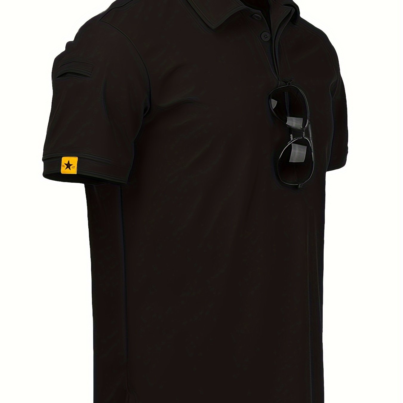 Men's Polyester Short Sleeve Golf T-Shirt for Business and Outdoor Sports