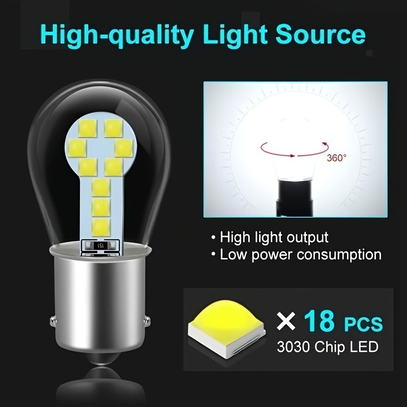 Bombilla de señal de giro y luz de freno para coche LED multicolor 12V de vidrio duradero