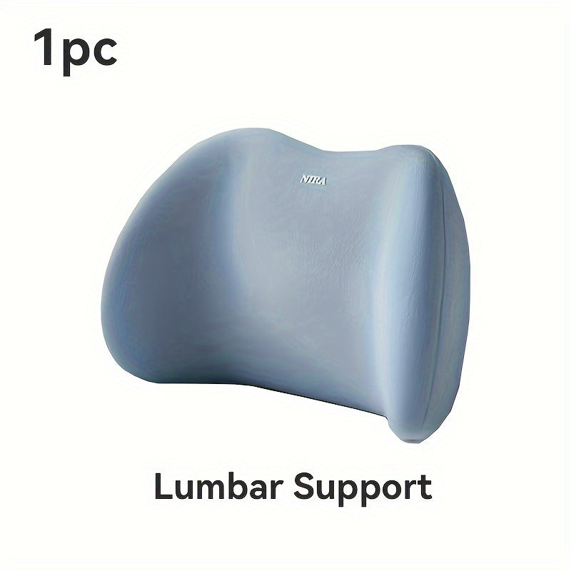 Car Seat Support Pillows Memory Foam Lumbar and Headrest Cushion