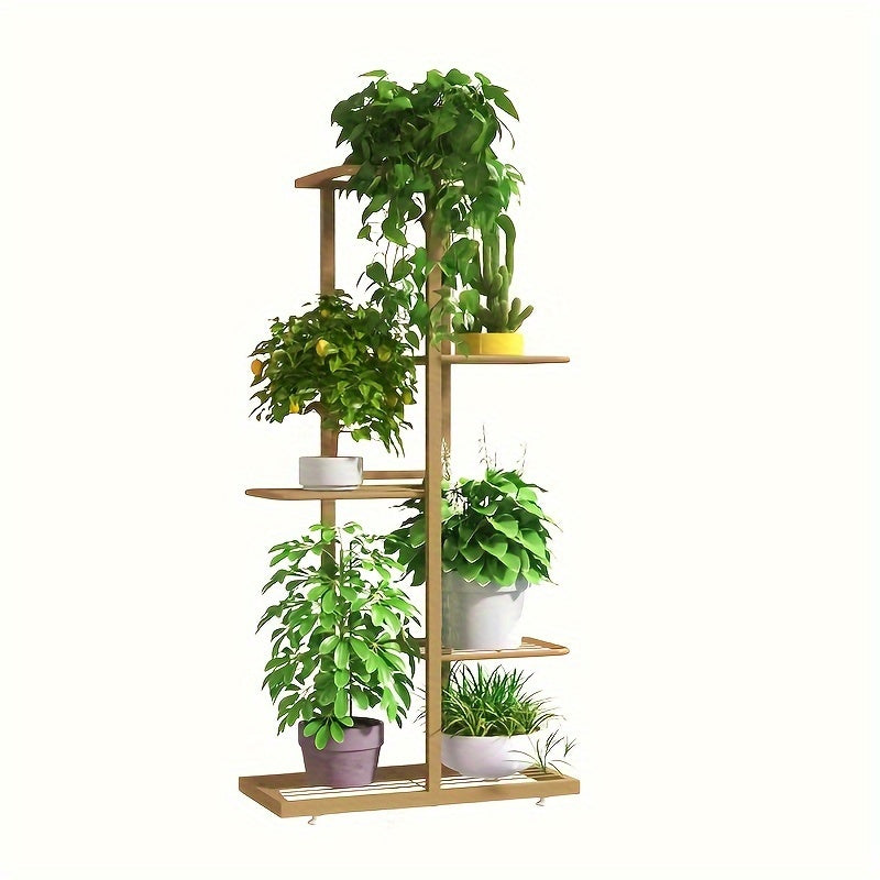Metal Plant Stand Indoor Outdoor Foldable Multi-Tier Storage Rack for Living Room Balcony