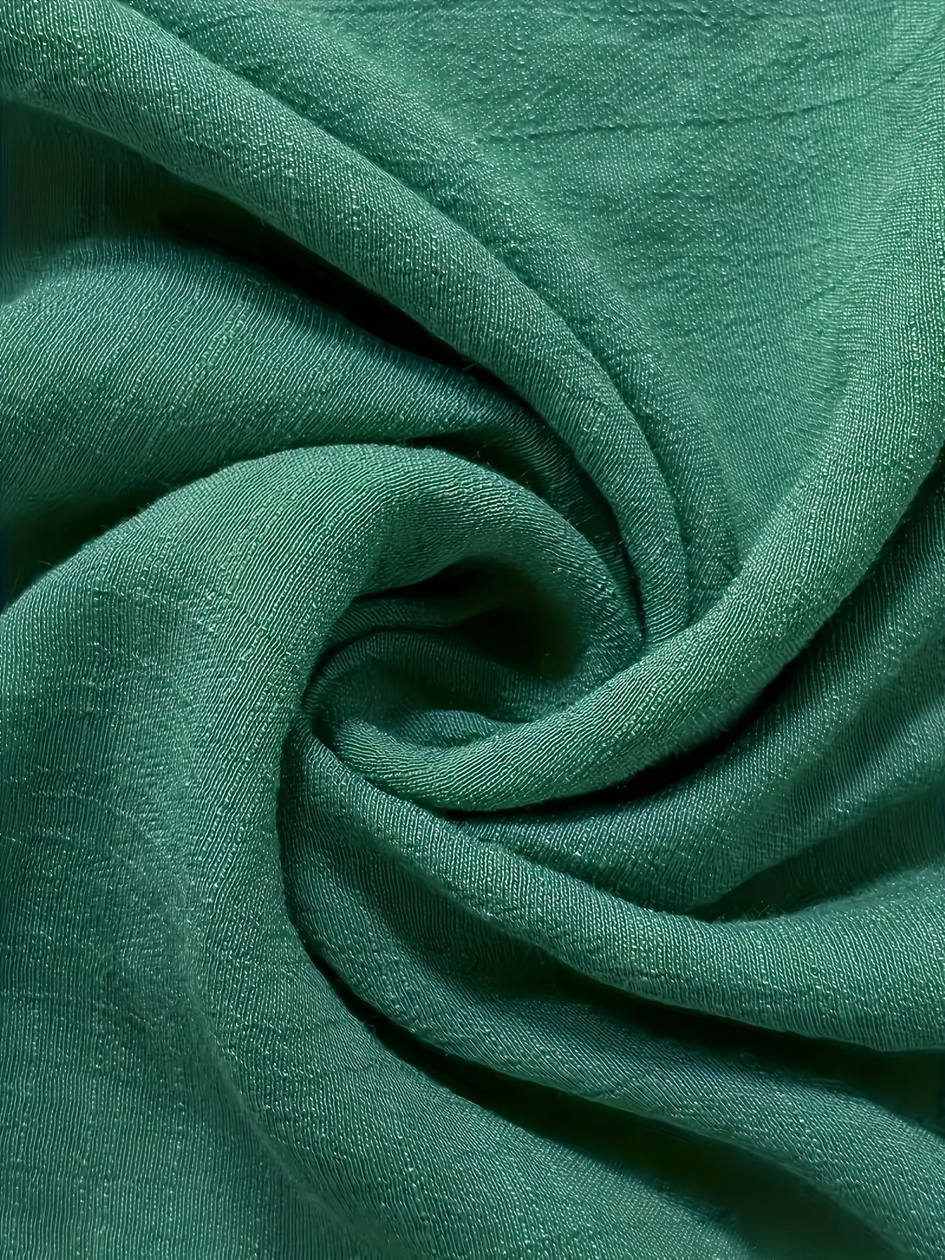 Camiseta de manga larga para mujer talla plus, de cuello redondo, de color sólido, ajuste holgado y relajado