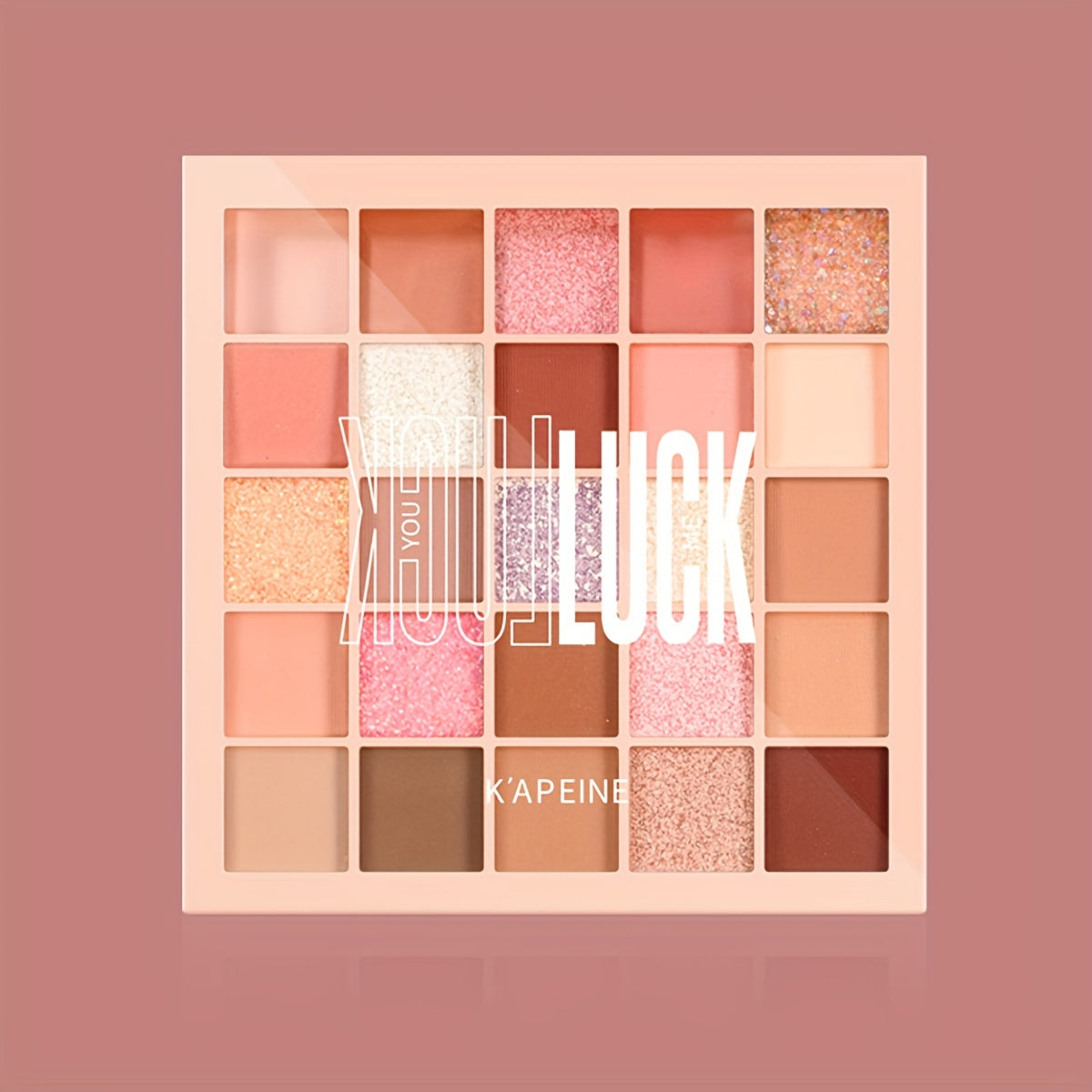 Paleta de sombras de ojos para mujer 25 colores mate glitter alto brillo cemento gris rosa marrón