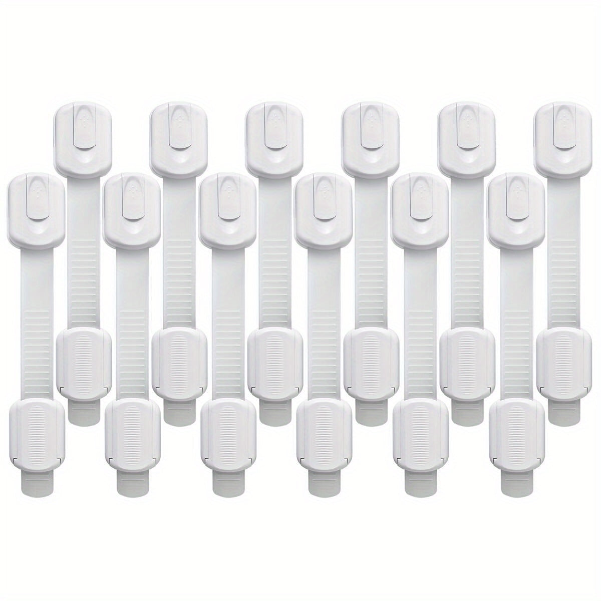 Baby Safety Cabinet Locks 6 or 12 Pack Childproof Drawer Fridge Oven Lock White