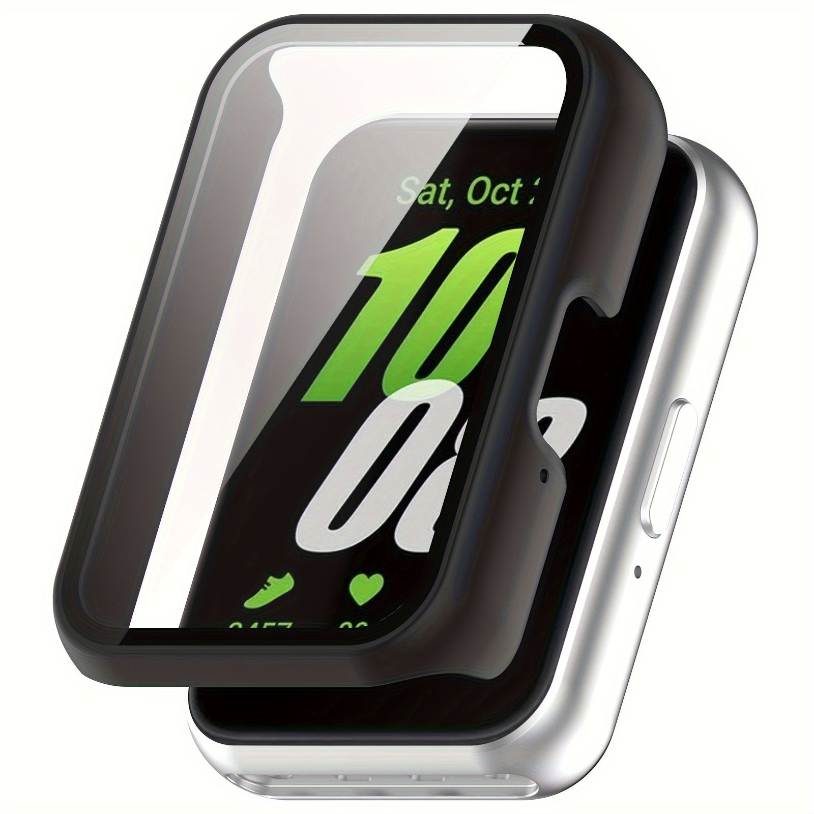Smartwatch Case for Galaxy Fit3 Tempered Glass Scratch Resistant Hard Shell