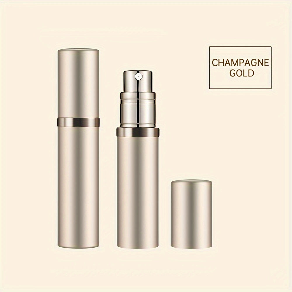 5ml Aluminum Alloy Travel Perfume Bottle with Nano Mist Nozzle and Two Conversion Heads