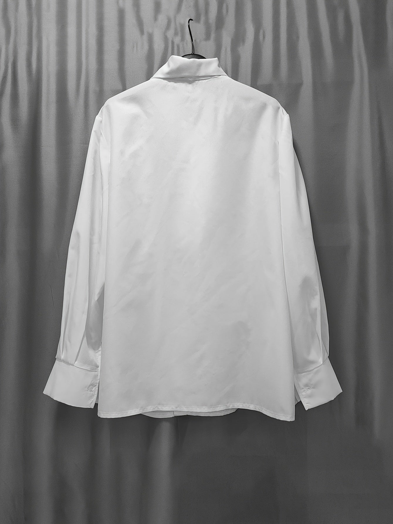 Women's Long Sleeve Blouse Solid Color Formal Shirt for Office and Casual