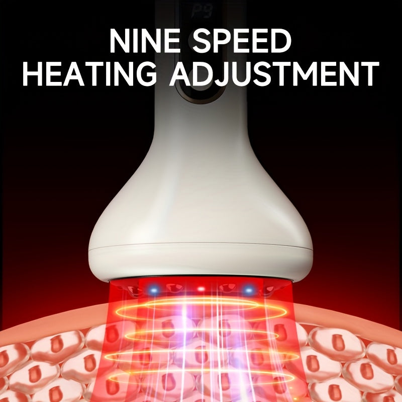 Zaryadlanadigan Gua Sha massaj asbobi, 9 tezlik, issiq shassi va batareya bilan ishlaydigan litiy batareyasi bilan bo'yin, yelka va orqa og'riqlarini kamaytirish uchun. Ayollar, erkaklar va oilalar uchun mos.