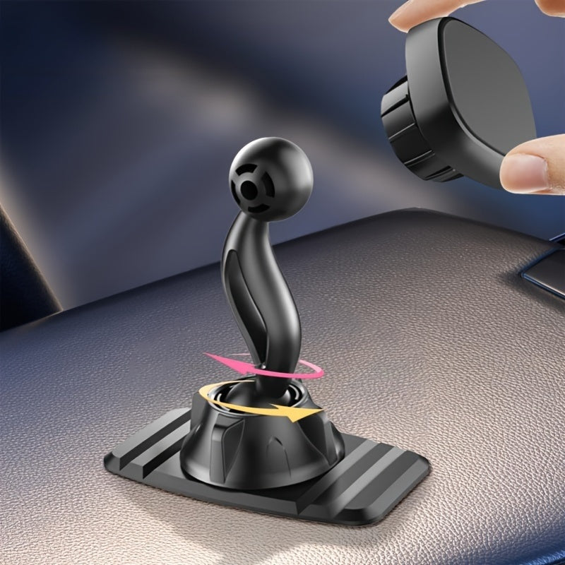 Universal 17mm Ball Head Car Phone Holder Silicone Suction Cup Magnetic Mount